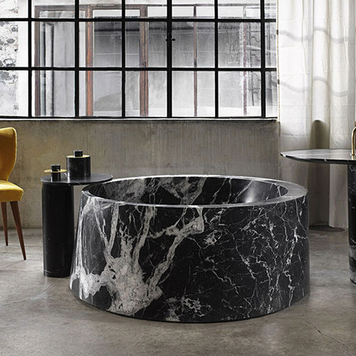 Banheira redonda - DESCO CIRCLE - PIBA MARMI - freestanding / em mármore