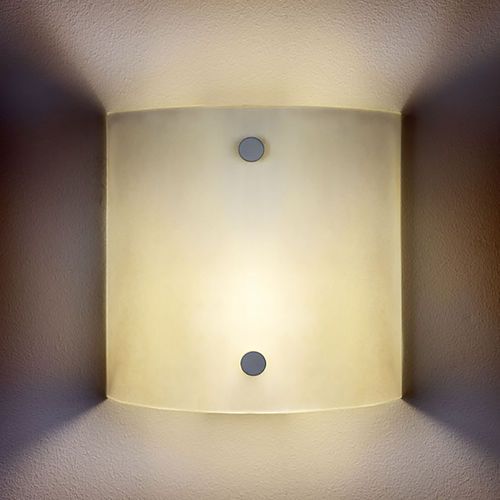 Arandela contemporânea - PELEG: HORIZON SCONCE - Shakuff - exotic glass lighting & decor - para ambiente interno / em vidro / curva