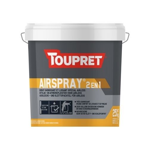 Argamassa decorativa - AIRSPRAY 2 IN 1 SANEO® - TOUPRET - de alisamento / para ambiente interno / para parede