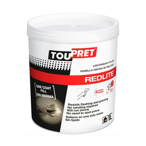 Reboco de enchimento - REDLITE® - TOUPRET - para ambiente interno / para gesso / para tijolo