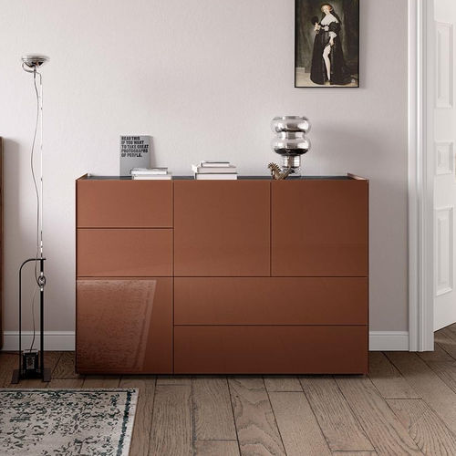 Buffet aparador alto - side - Spectral Audio Möbel GmbH - contemporâneo / em madeira / em vidro
