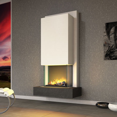 Lareira elétrica - ARCO  - muenkel design - de parede / com 3 faces / aberta