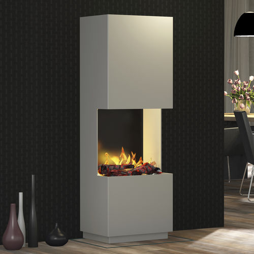 Lareira elétrica - BERGAMO TUXX - muenkel design - de instalação livre / Face única / aberta