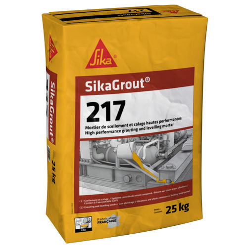 Argamassa de vedação - SikaGrout®-217 - Sika France SAS - para armações metálicas para construção / para concreto / à base de areias