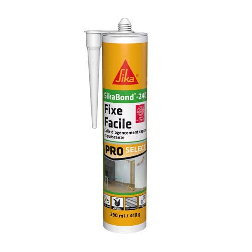 Selante elástico - SikaBond®-240 - Sika France SAS - à base de poliuretano / de fixação / para argamassa