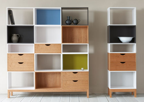 Livreiro modular - VIGO - PINCH - contemporâneo / em madeira / em madeira laqueada