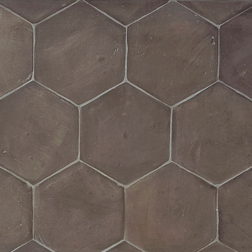 Revestimento hexagonal em terracota - GREY - Alteret Cerámicas - fosco / brilhante / liso