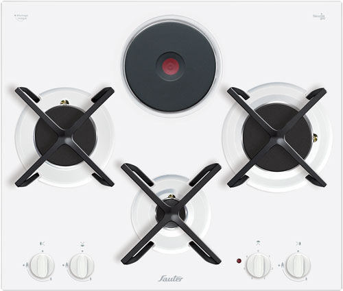 Cooktop a gás - STG927W - Sauter - 4 bocas / de embutir / com botões
