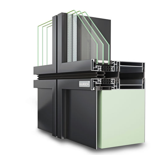 Fachada em vidro - TRIGON UNIT L - Hueck System GmbH & Co. KG - em alumínio
