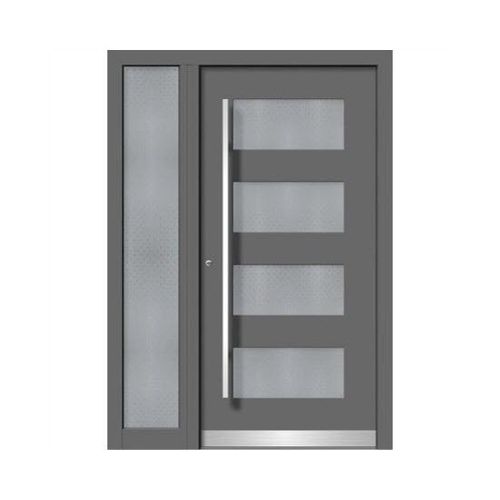 Porta de entrada - MODERN : HA109+ST - M SORA - em madeira / em alumínio / de abrir