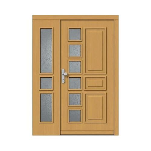 Porta de entrada - CLASSIC : 535+ST - M SORA - em madeira / de abrir / com vidro