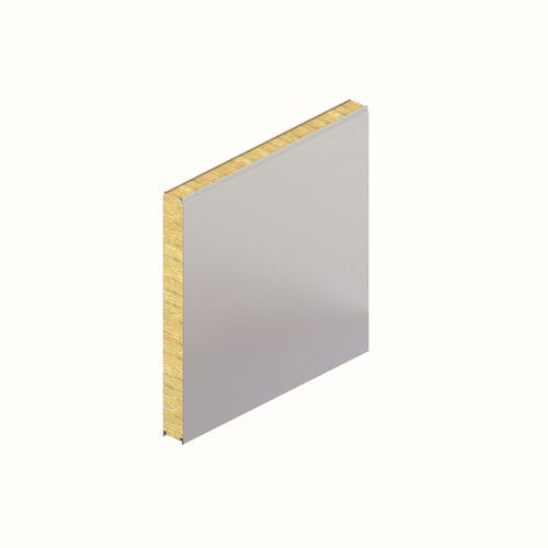 Painel sanduíche para parede - ISOROCK HP - Hoesch Bausysteme - face metálica / núcleo de lã mineral / de proteção contra incêndios