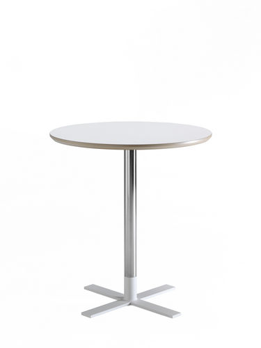Mesa gueridon contemporânea - UNIT - mitab - metálica / em carvalho / em faia