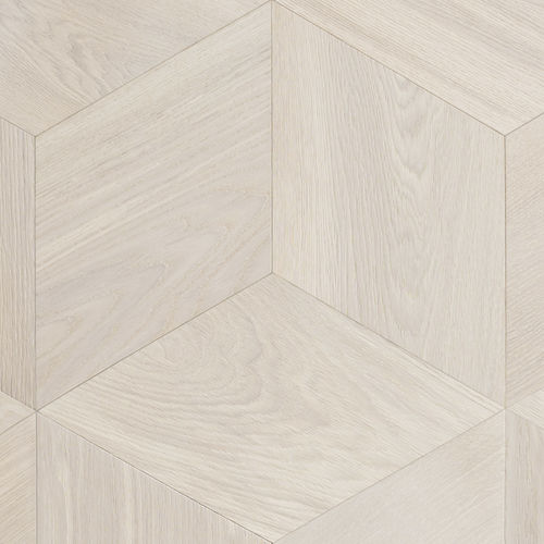 Piso estruturado - PARQUETRY : WHITE FROST - Coswick Hardwood - em carvalho / oleado / colado