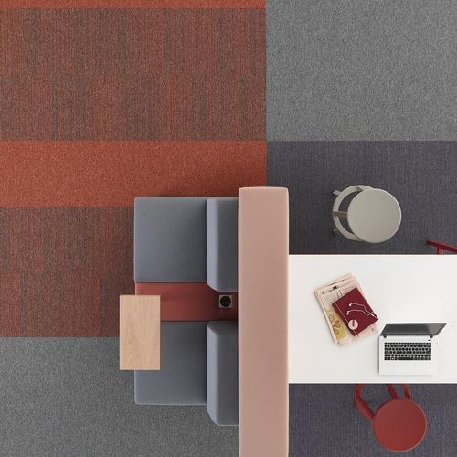 Carpete em placas - ESSENCE STRIPE - DESSO OFFICE - tufado / bouclê / sintético