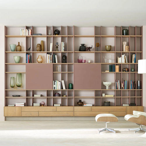 Livreiro modular - PURO   - ANREI - Reisinger GmbH - contemporâneo / em carvalho / em nogueira