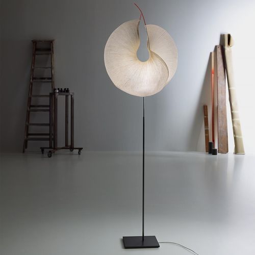 Luminária de piso - YORUBA - INGO MAURER - metálica / em aço inoxidável / em silicone