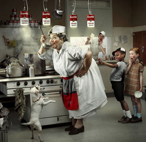 Luminária suspensa - CANNED LIGHT - INGO MAURER - em alumínio / em aço inoxidável / em material plástico
