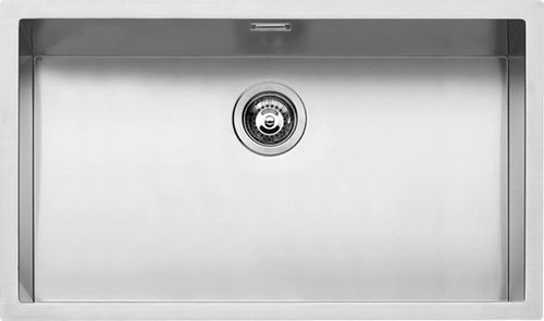 Pia com 1 cuba - 1X7040I - F.lli Barazza Srl - sem escorredor / em aço inoxidável / de sobrepor