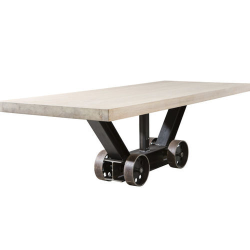 Mesa de design industrial - SL-017 - Waterman Meubelen B.V. (Sturdy-Legs) - em carvalho / em faia / em madeira de ácer