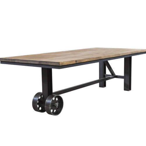 Mesa de design industrial - SL-020 - Waterman Meubelen B.V. (Sturdy-Legs) - em carvalho / em faia / em madeira de ácer