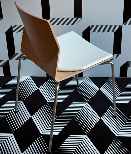 Cadeira contemporânea - KAI - Lapalma - para ambiente interno / em tecido / em couro