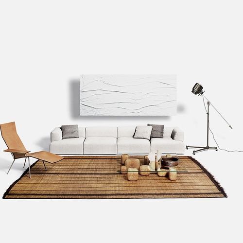 Sofá modular - Atalante - DePadova - contemporâneo / em tecido / com almofada removível