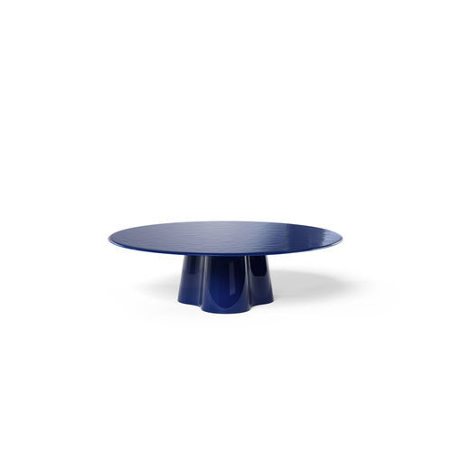 Mesa de centro contemporânea - TREFLO - Cassina - metálica / com base metálica / redonda