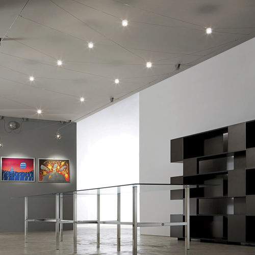 Iluminação em cabo de LED - Orbite - ALBUM - outros formatos / em vidro / para ambiente interno