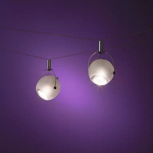 Iluminação em cabo de LED - Fredginger - ALBUM - redonda / em vidro borossilicato / para ambiente interno