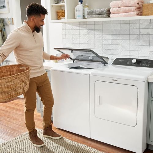 Lavadora de roupas com abertura superior - WTW6150PW - Whirlpool - da linha residencial / rótulo ecológico Energy Star