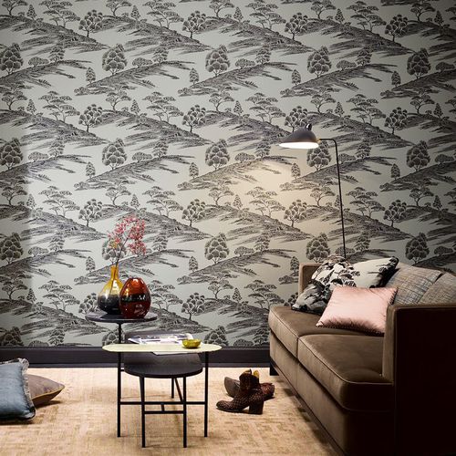 Papel de parede contemporâneo - ZIMMER + ROHDE : SIGNATURE - Zimmer + Rohde GmbH - em tecido / estampado / de cor lisa