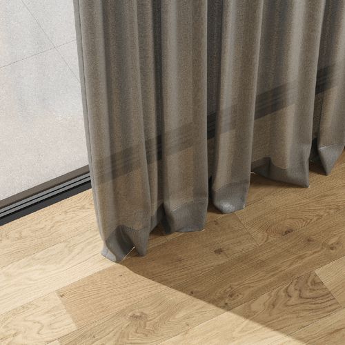 Cortina de voile de cor lisa - ZOE RE - Zimmer + Rohde GmbH - em poliéster / translúcida / 100% reciclada