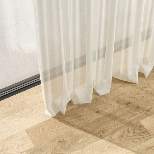 Cortina de voile de cor lisa - LICATA - Zimmer + Rohde GmbH - em linho / tipo de tecido / Jacquard