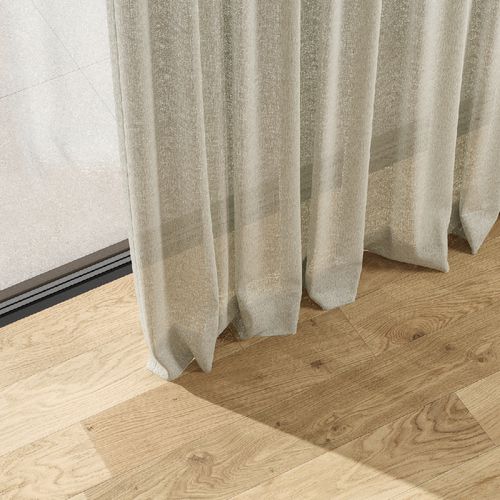 Cortina de voile de cor lisa - MEZZANA - Zimmer + Rohde GmbH - em linho / em seda / larga