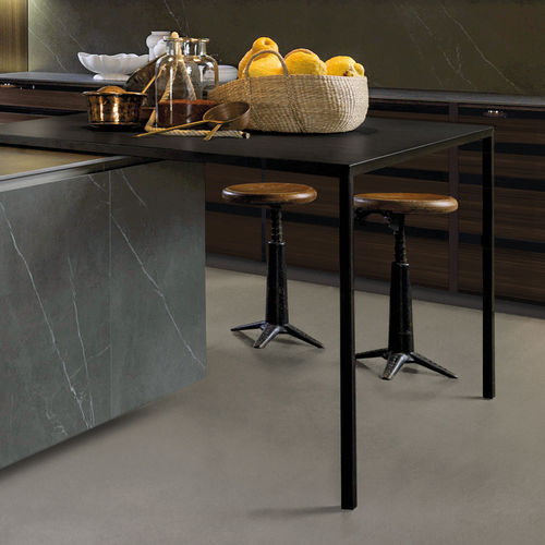 Mesa contemporânea - THIN - Euromobil spa - em alumínio / com base em alumínio / retangular