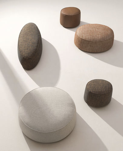 Puff contemporâneo - POND - desiree divani - em tecido / redondo / oval