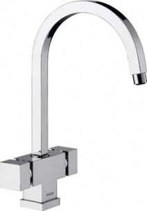 Misturador bicomando de bancada - CUBIC BM1251 - BLANCO GmbH + Co KG - em metal cromado / para cozinha / 1 furo