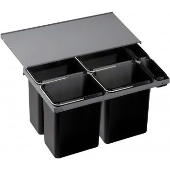 Lixeira para cozinha - FLEXON 90/6 - BLANCO GmbH + Co KG - de embutir / em aço / contemporânea