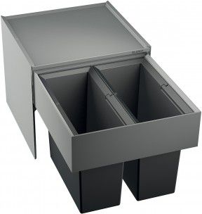 Lixeira para cozinha - BOTTON PRO 45/2 - BLANCO GmbH + Co KG - de embutir / em aço / contemporânea