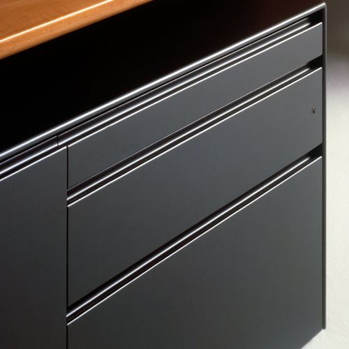 Módulo de gavetas para escritório metálico - MOOD - UNIFOR - com 3 gavetas / com 4 gavetas / modular