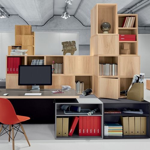 Livreiro modular - CASES - UNIFOR - contemporâneo / para escritório / para armazenamento