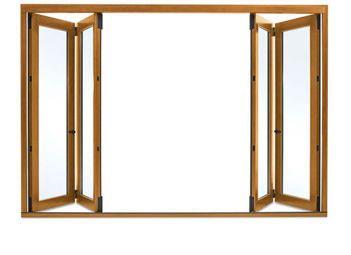 Porta interna - ULTIMATE BI-FOLD  - MARVIN - em madeira / em alumínio / camarão