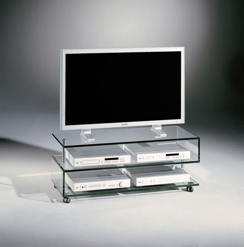 Rack de TV contemporâneo - JANUS X - Dreieck GmbH - hi-fi / sob medida / com rodízios