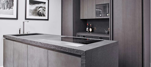 Cozinha contemporânea - House London - eggersmann küchen GmbH & Co. KG - em madeira de freixo / em pedra / em concreto