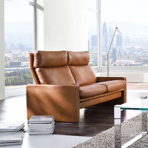 Sofá de canto - MANHATTAN - Erpo Möbelwerk GmbH - contemporâneo / em tecido / em couro