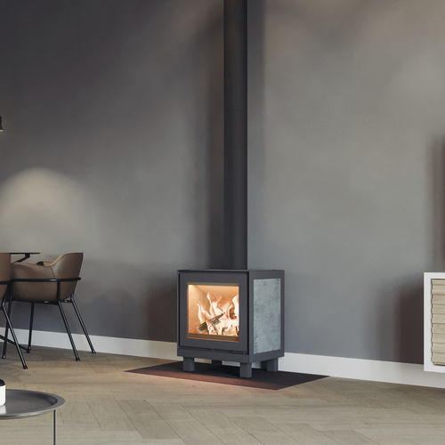 Salamandra a lenha - Max B - Altech - 0–5 kW / 5 kW–10 kW / com pés