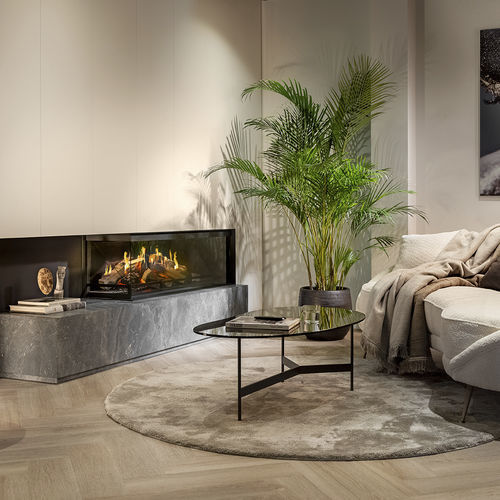 Lareira holográfica - Kalfire E-one 130C - Kalfire Fireplaces - elétrica / integrada / de canto