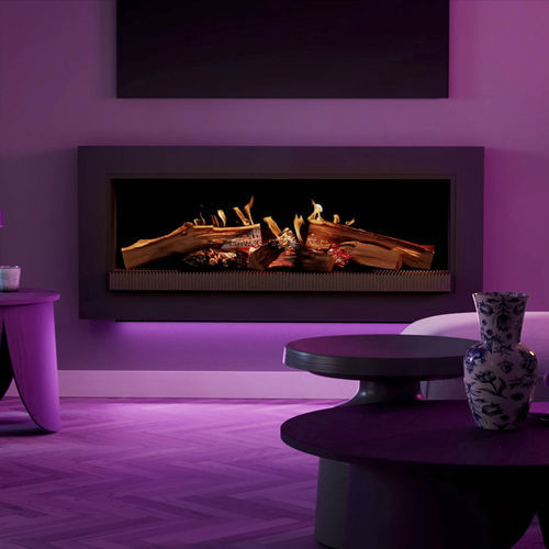 Lareira elétrica - E-55 - Kalfire Fireplaces - de embutir / apoiada / sem duto de exaustão