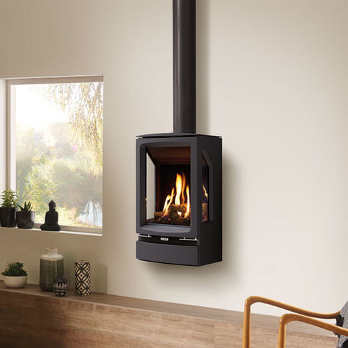 Salamandra a gás - Vogue Midi T - STOVAX & GAZCO - 0–5 kW / de piso / de parede
